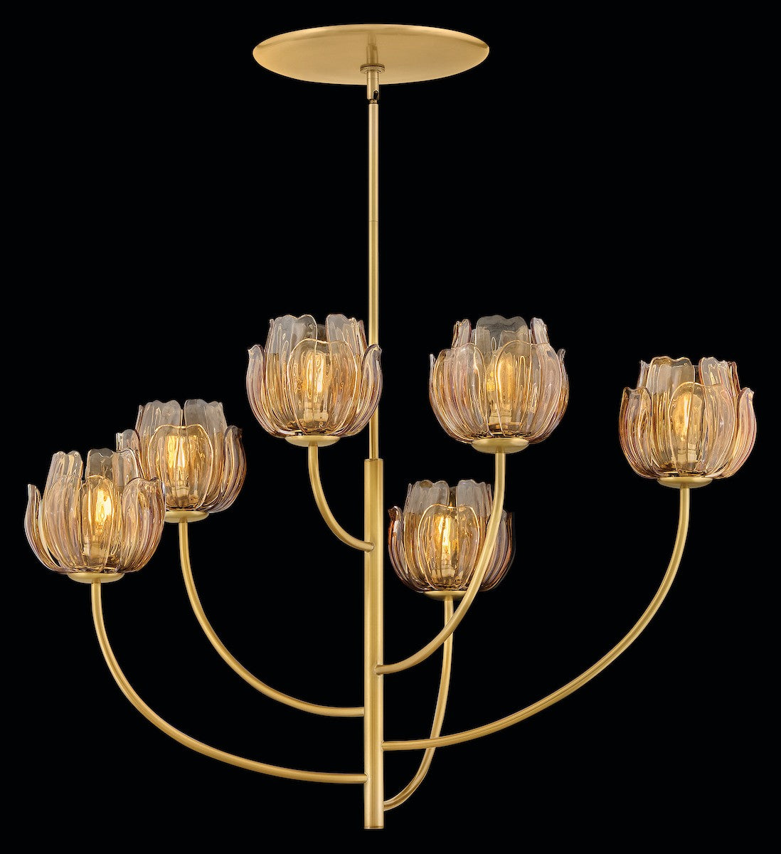 Fredrick Ramond - FR46896UB-AM - LED Chandelier - Fantine - Unlacquered Brass