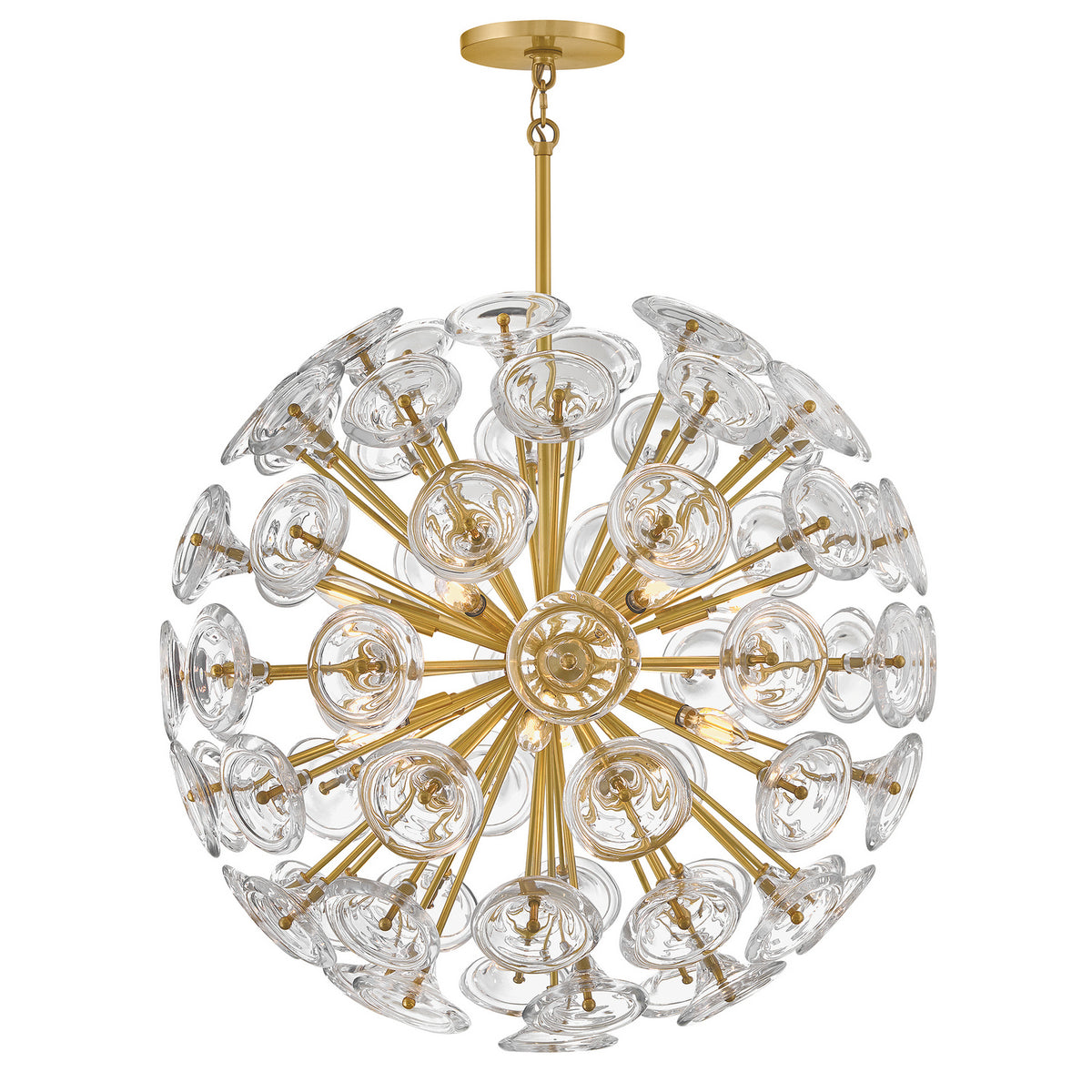 Fredrick Ramond - FR46905UB - LED Chandelier - Maya - Unlacquered Brass