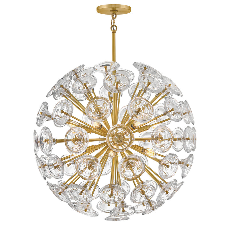 Fredrick Ramond - FR46905UB - LED Chandelier - Maya - Unlacquered Brass