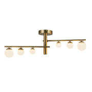 Kuzco Lighting - SF55525-BG/OP-UNV - LED Semi-Flush Mount - Cypress - Brushed Gold/Opal Glass