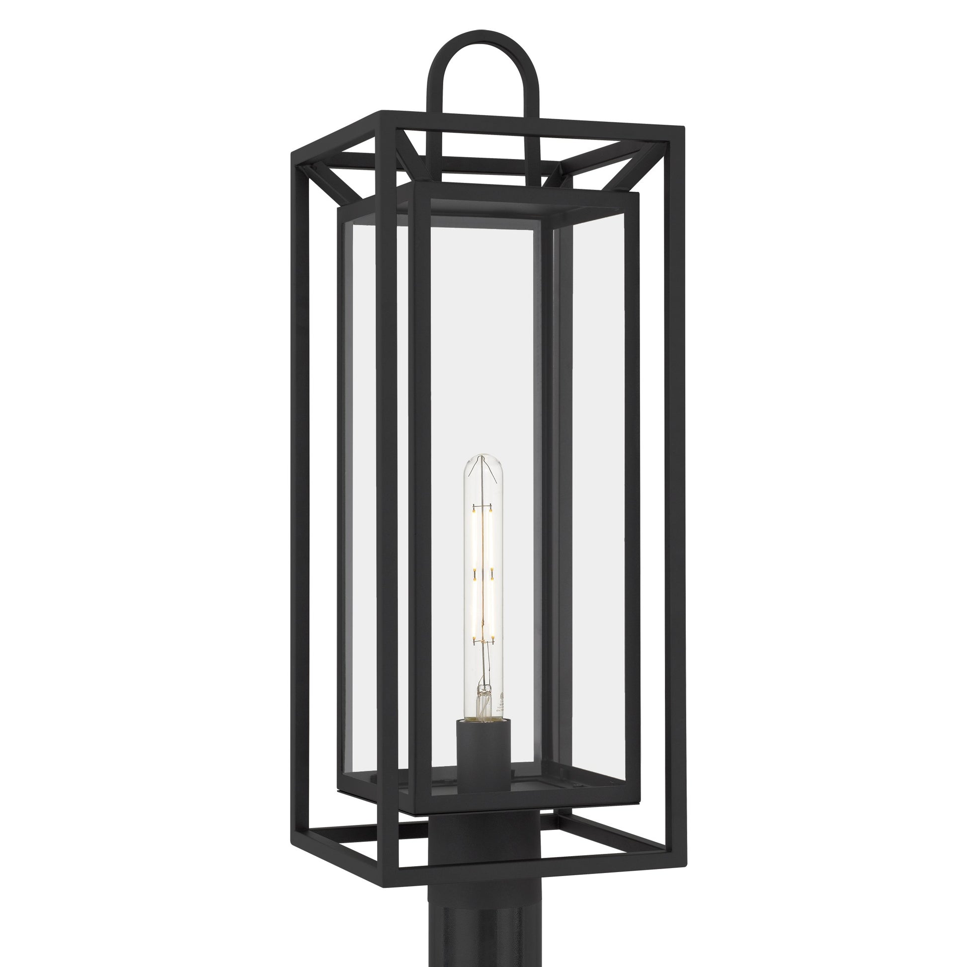 Quoizel - JAY9009MBK - One Light Outdoor Post Lantern - Jayce - Matte Black