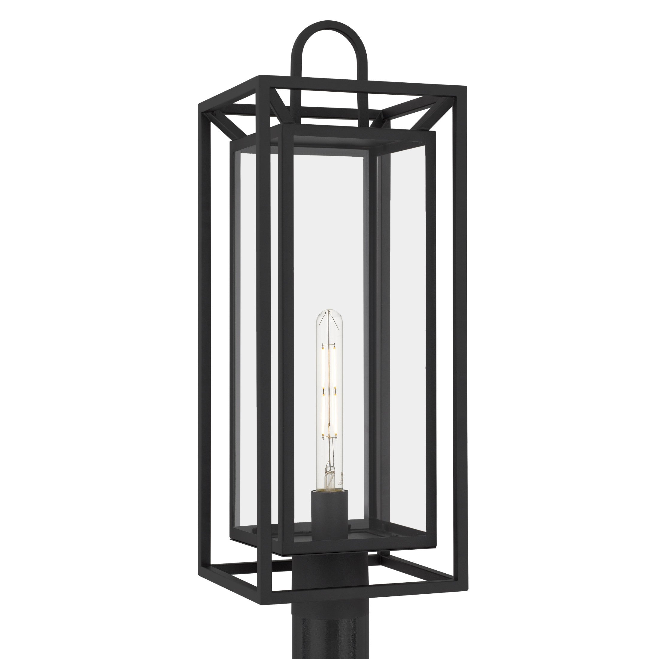 Quoizel - JAY9009MBK - One Light Outdoor Post Lantern - Jayce - Matte Black
