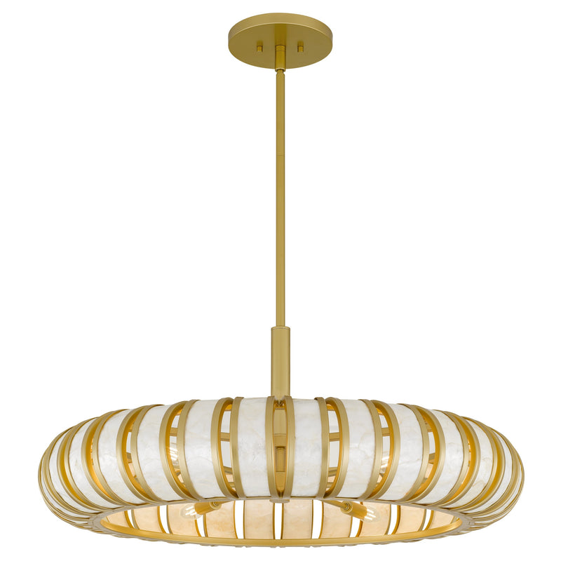 Quoizel - KNIG2830SGD - Six Light Pendant - Knight - Soft Gold
