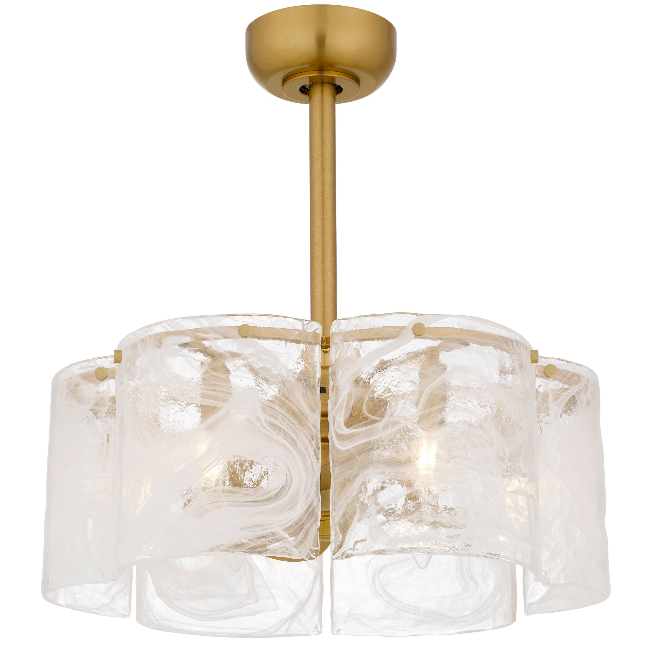 Quoizel - MAI3122BRG - Six Light Ceiling Fan Light - Maisie - Brushed Gold