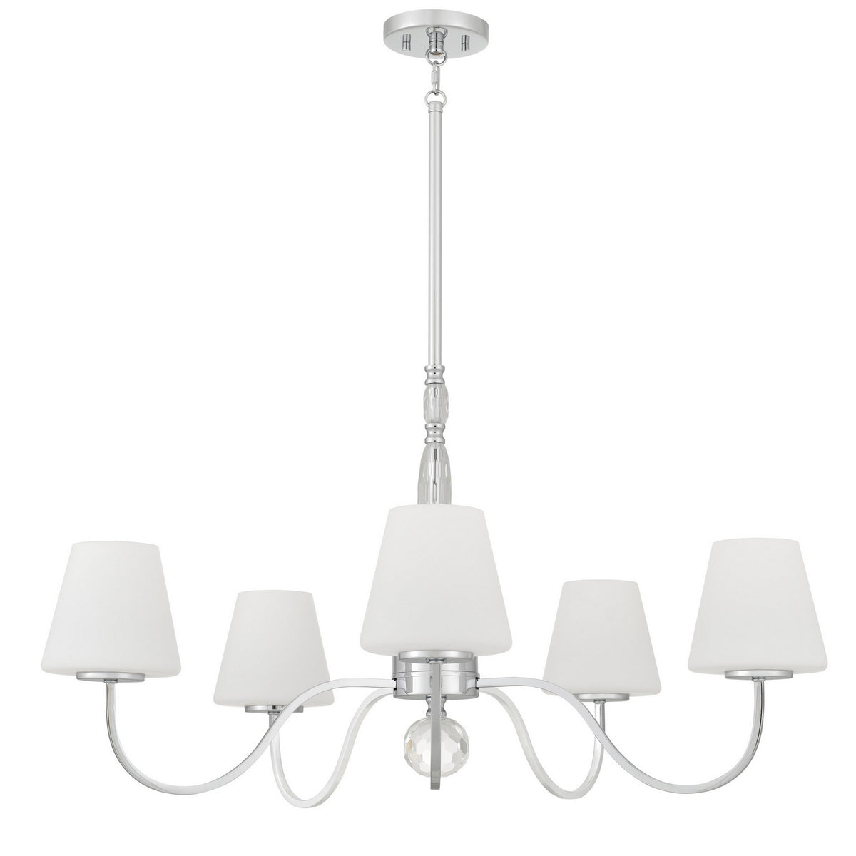 Quoizel - STON5035C - Five Light Chandelier - Stone - Polished Chrome