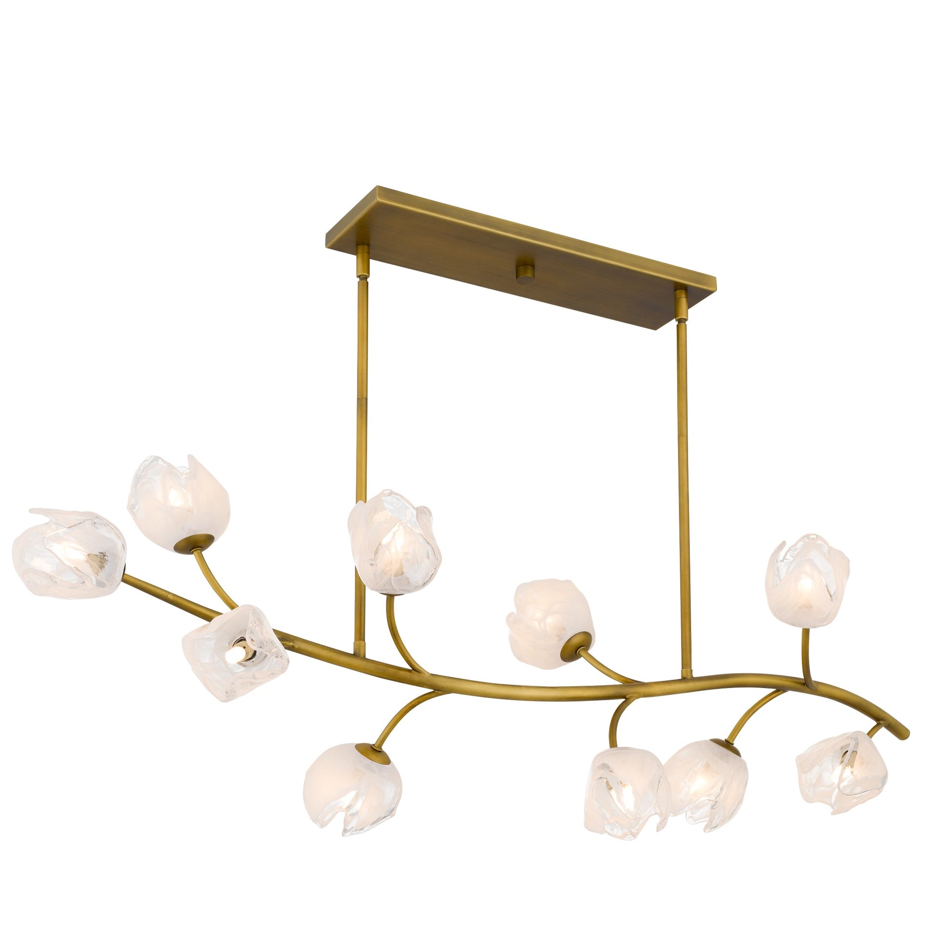 Quoizel - WALK1048PVB - Ten Light Island Pendant - Walker - Vintage Brass