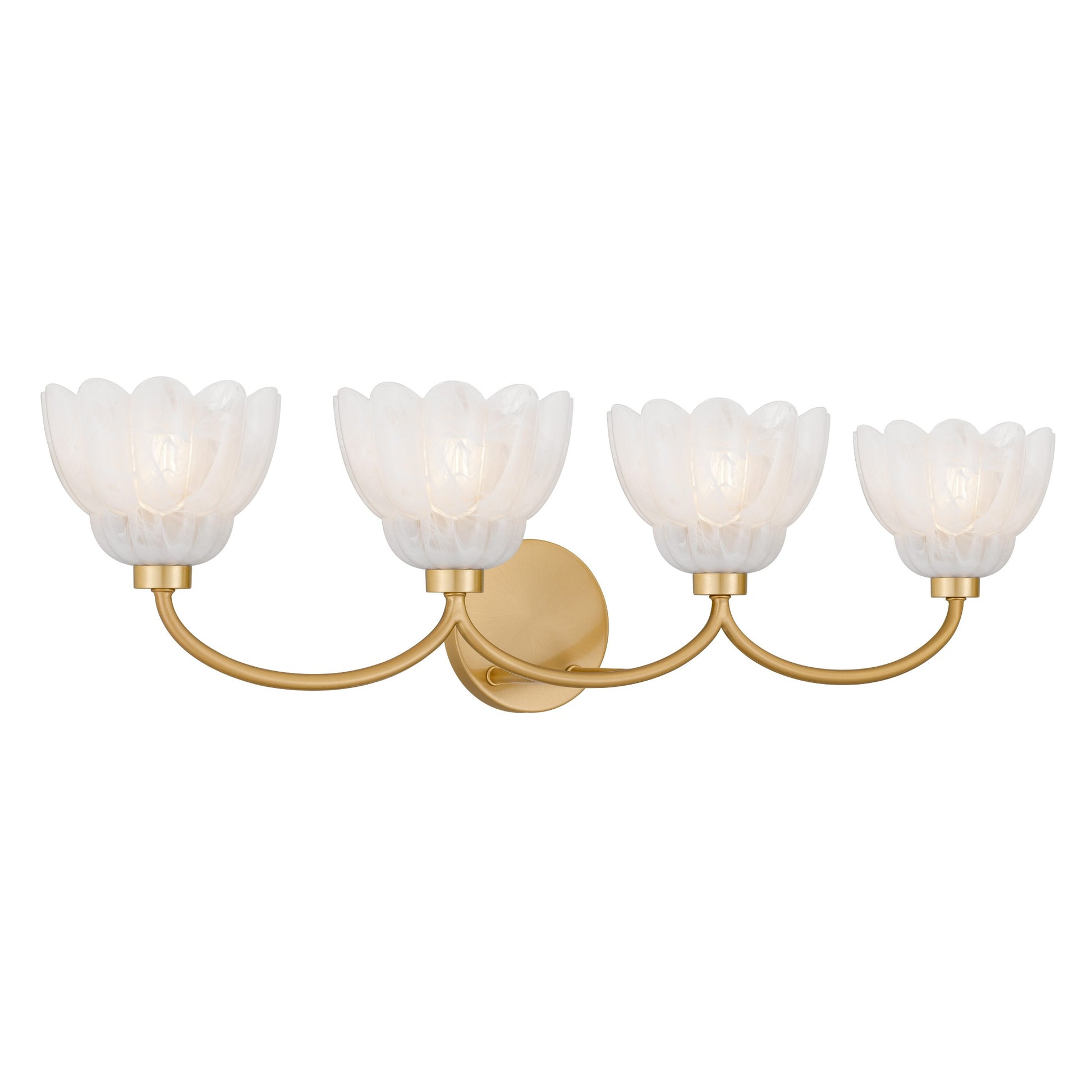 Quoizel - WHP8631BRG - Four Light Vanity - Whitecap - Brushed Gold