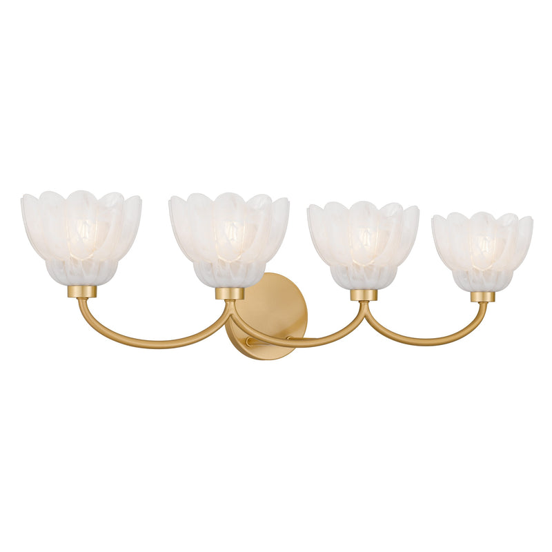 Quoizel - WHP8631BRG - Four Light Vanity - Whitecap - Brushed Gold