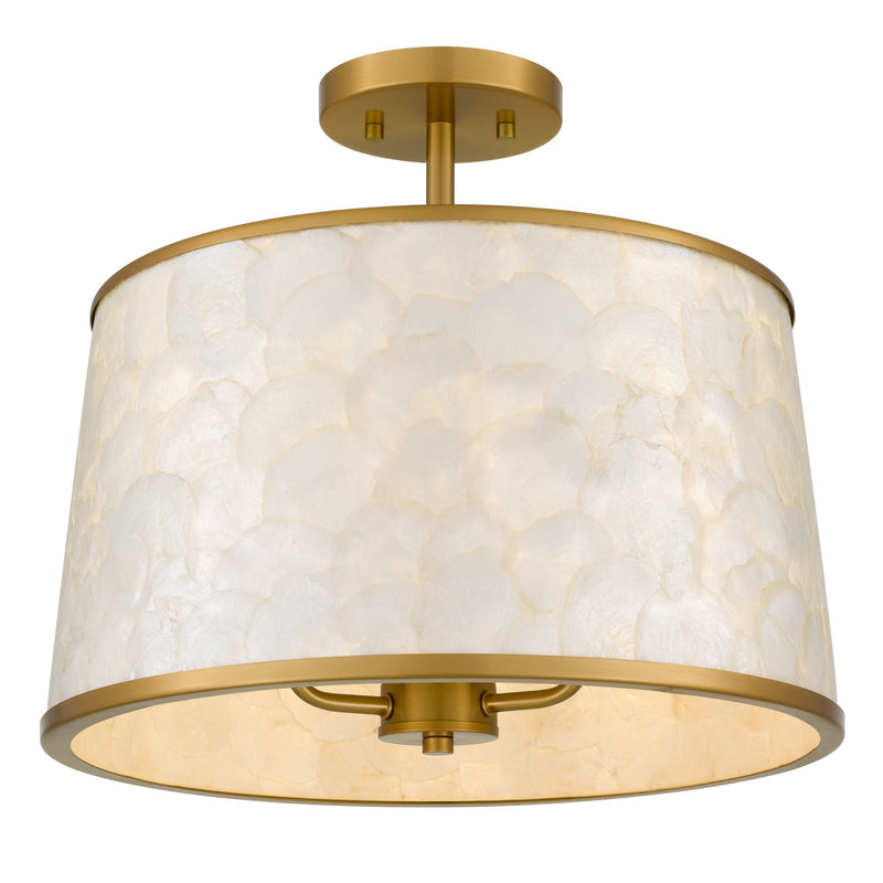 Quoizel - WIND1716BRG - Three Light Semi-Flush Mount - Windley - Brushed Gold