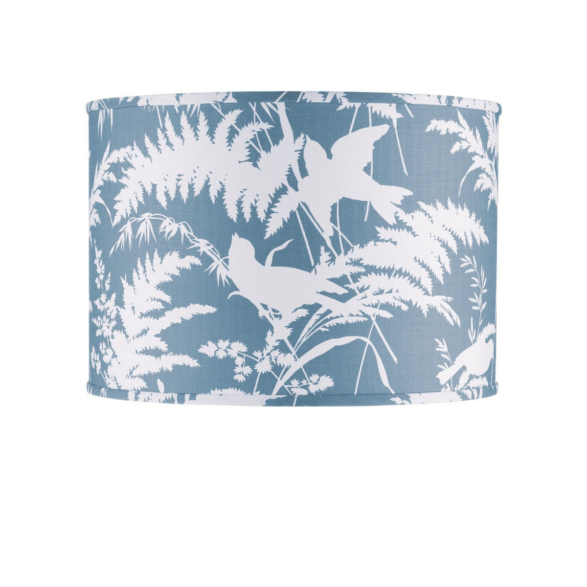 Currey and Company - 0900-6008 - Lamp Shade - Aviary - Dusty Blue/Ivory