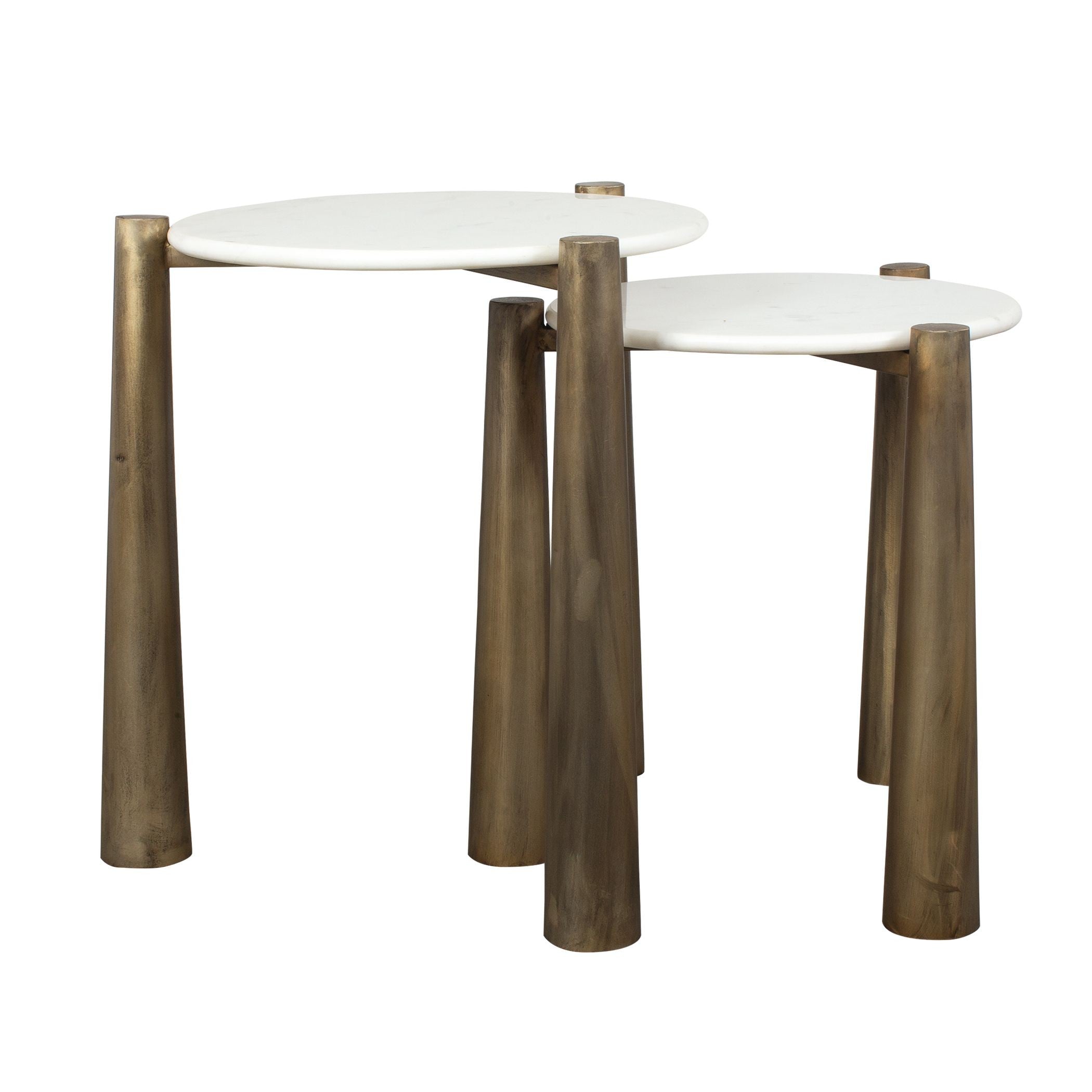 Uttermost - 50336 - Nesting Tables Set/2 - Claridge - Antique Gold