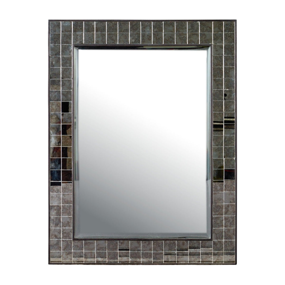 Currey and Company - 1000-0166 - Mirror - Mosaico - Ebony / Antique Mirror