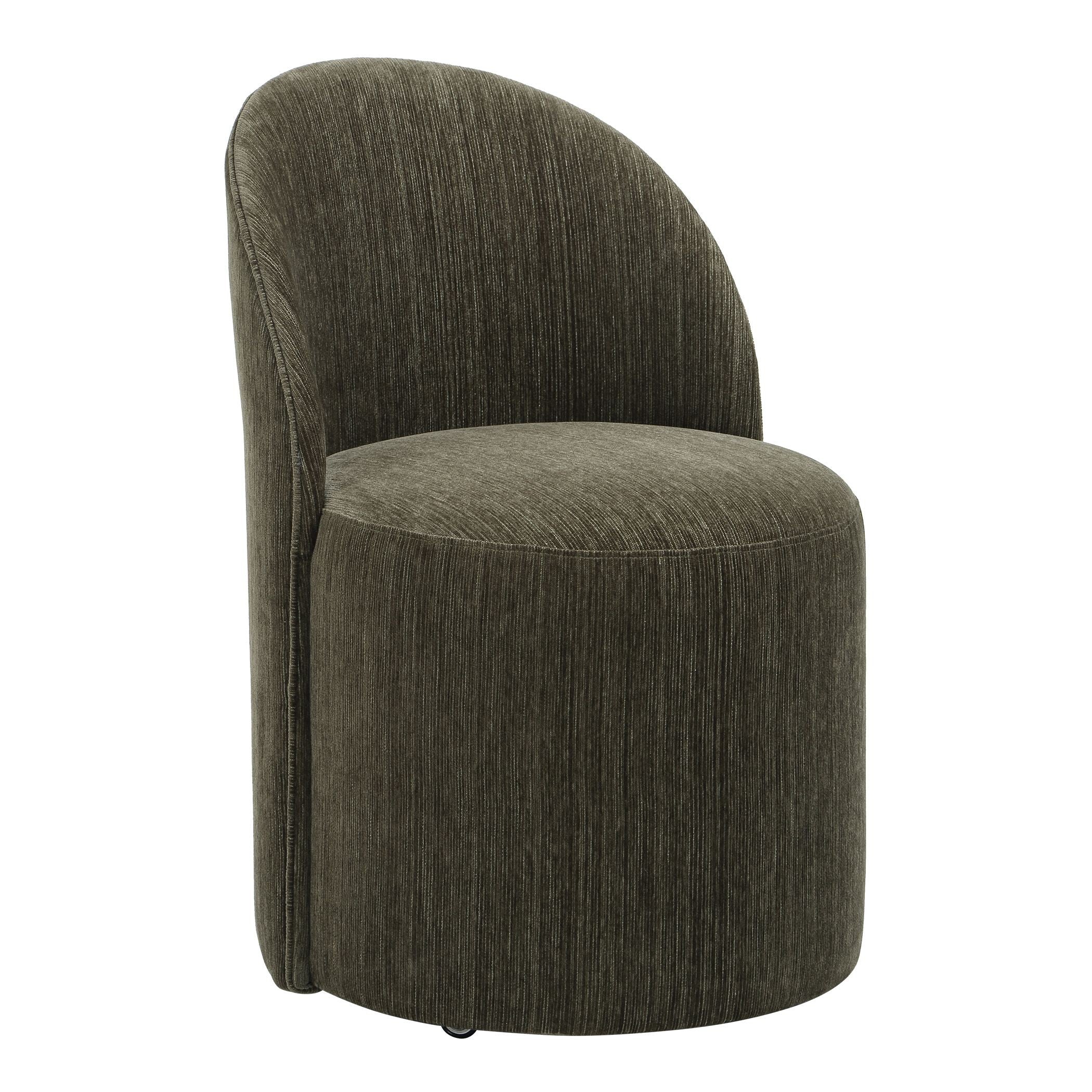 Uttermost - 53053 - Dining Chair - Roll With It - Textured Chenille In Herb