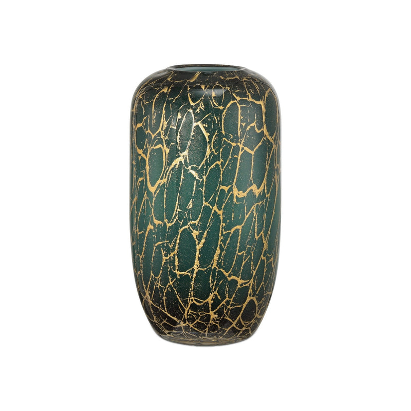 Currey and Company - 1200-0990 - Vase - Vitry Green & Gold Vase - Green / Gold