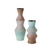 Currey and Company - 1200-1008 - Vase - Happy 80's - Brown / Light Blue