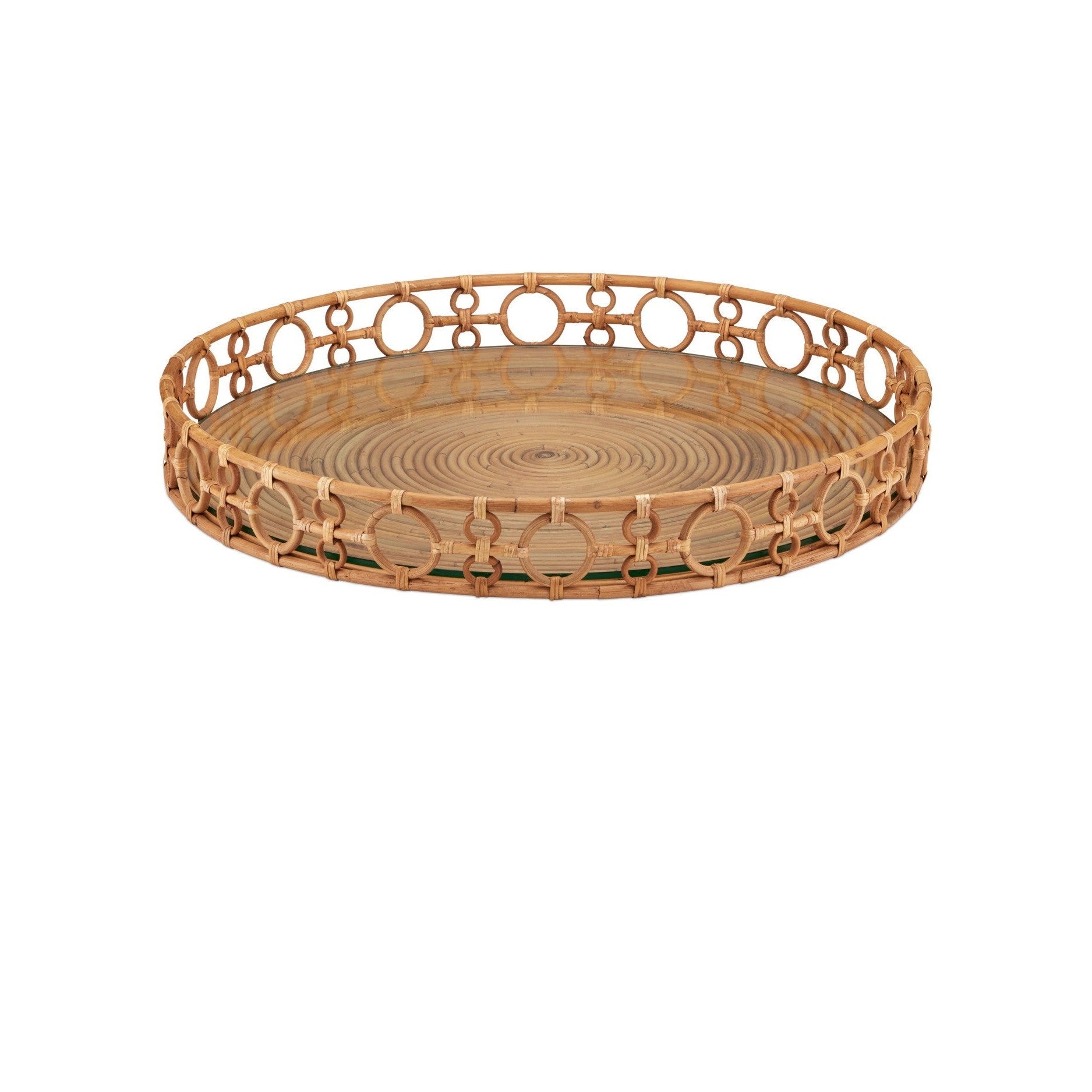 Currey and Company - 1200-1041 - Tray - Tegal - Natural / Clear