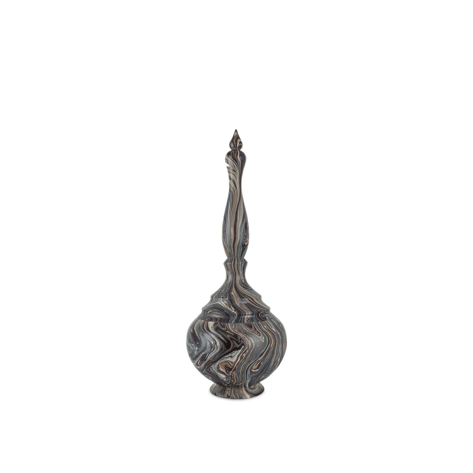 Currey and Company - 1200-1051 - Box - Marbleized - Marbleized Brown