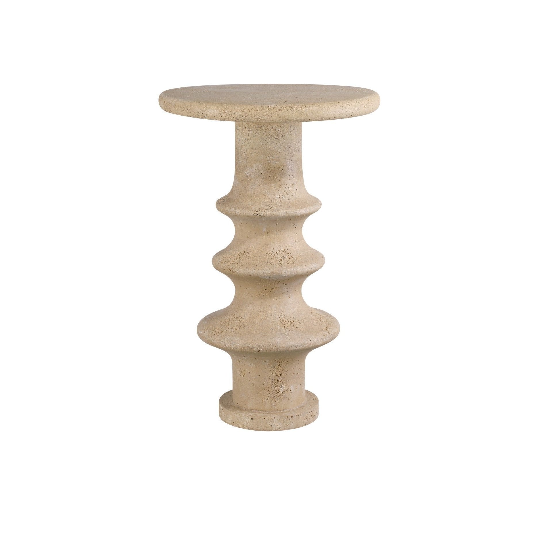 Currey and Company - 3000-0321 - Accent Table - Rollins Accent Table - Beige