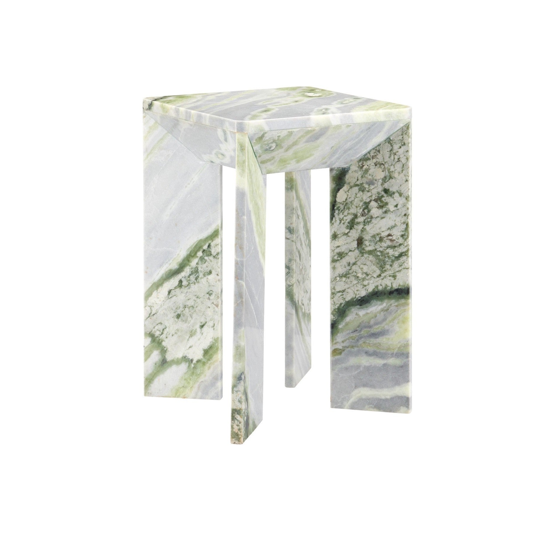 Currey and Company - 3000-0326 - Accent Table - Minerale Green Onyx Accent Table - Natural