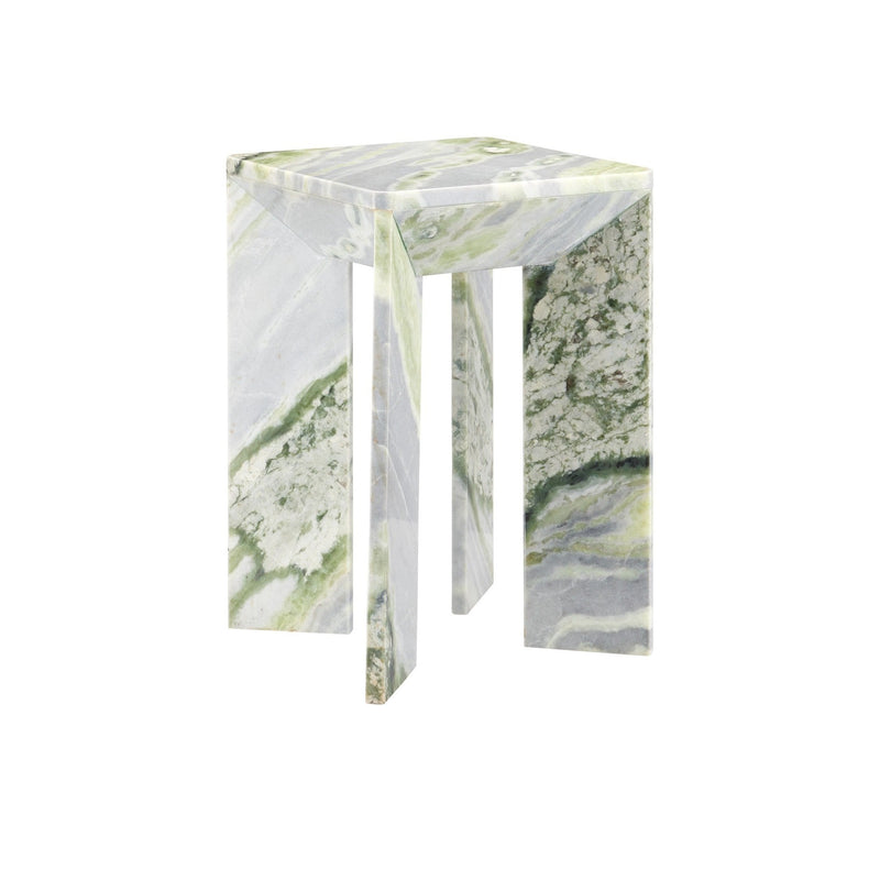 Currey and Company - 3000-0326 - Accent Table - Minerale Green Onyx Accent Table - Natural
