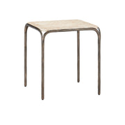 Currey and Company - 4000-0221 - Side Table - Crema - Natural / Bronze