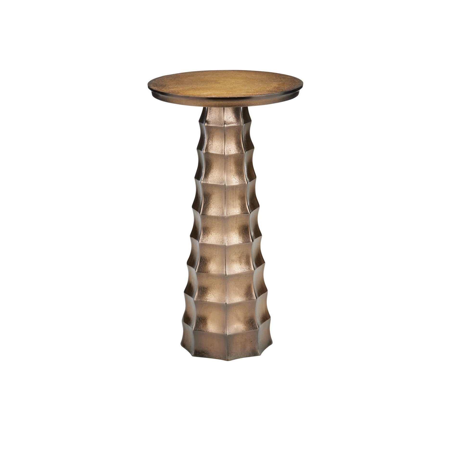 Currey and Company - 4000-0229 - Drinks Table - Gridiron Drinks Table - Antique Brass