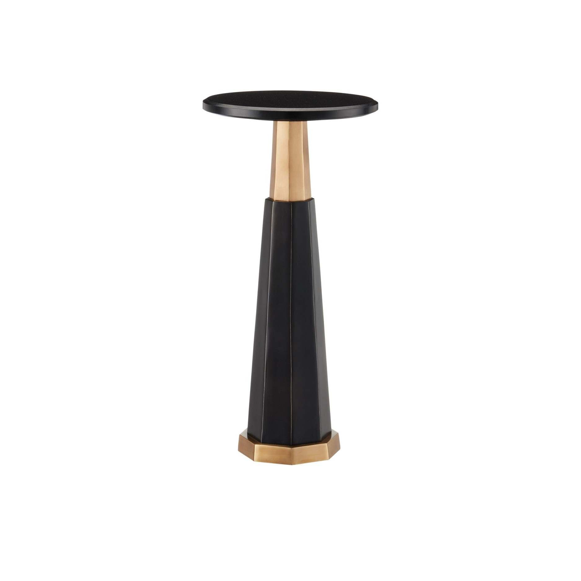 Currey and Company - 4000-0234 - Drinks Table - Gieves - Black / Bronze / Antique Brass