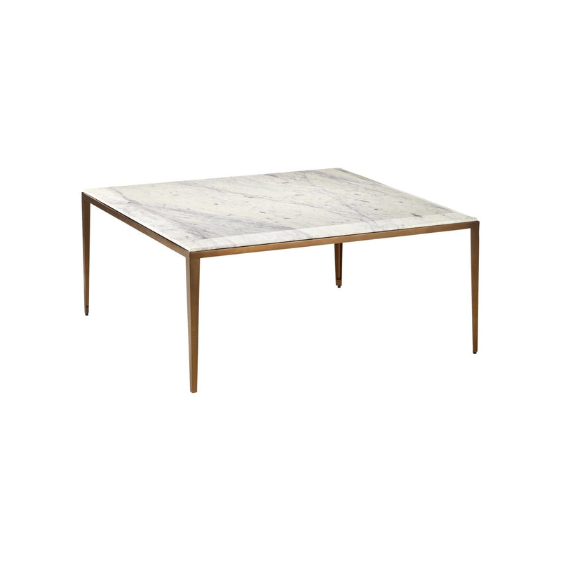Currey and Company - 4000-0237 - Cocktail Table - Oblique - Natural / Antique Brass