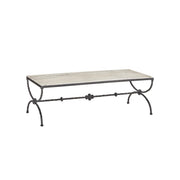 Currey and Company - 4000-0244 - Cocktail Table - Agora - Natural / Rustic Bronze