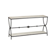 Currey and Company - 4000-0245 - Console Table - Agora - Natural / Rustic Bronze