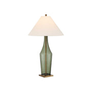 Currey and Company - 6000-1010 - One Light Table Lamp - Olive Green Table Lamp - Green / Antique Brass