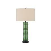 Currey and Company - 6000-1011 - One Light Table Lamp - Balsam Green Table Lamp - Green / Glossy Black
