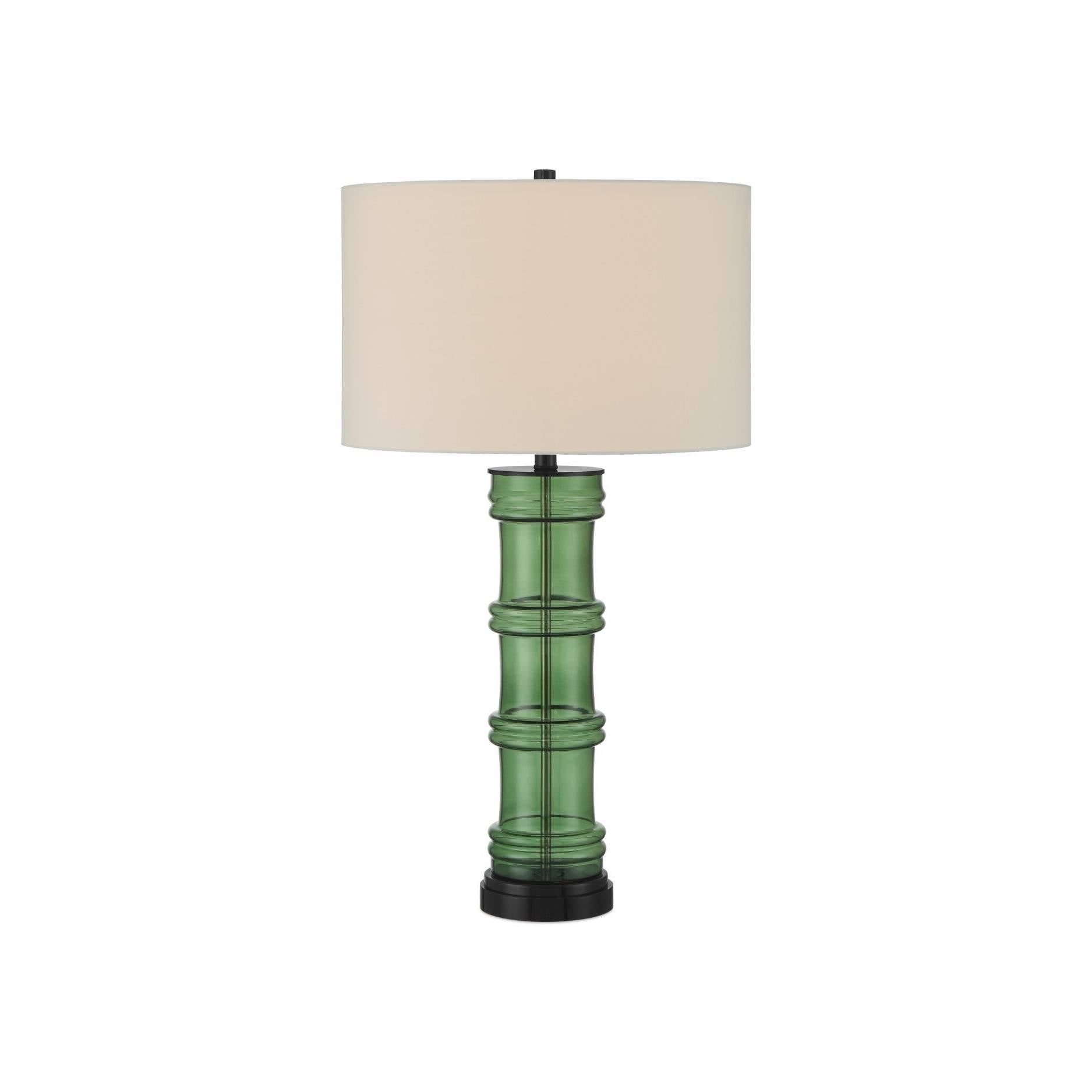 Currey and Company - 6000-1011 - One Light Table Lamp - Balsam Green Table Lamp - Green / Glossy Black