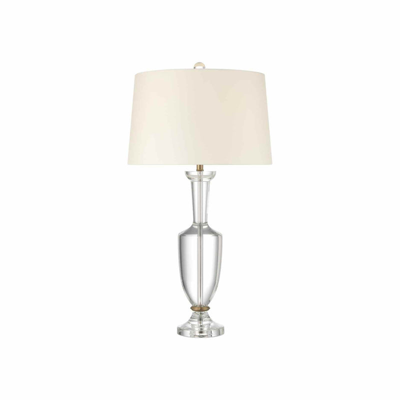 Currey and Company - 6000-1015 - One Light Table Lamp - Classico Table Lamp - Clear / Natural Brass