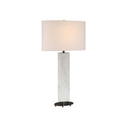 Currey and Company - 6000-1029 - One Light Table Lamp - Stanhope White Table Lamp - White / Bronze