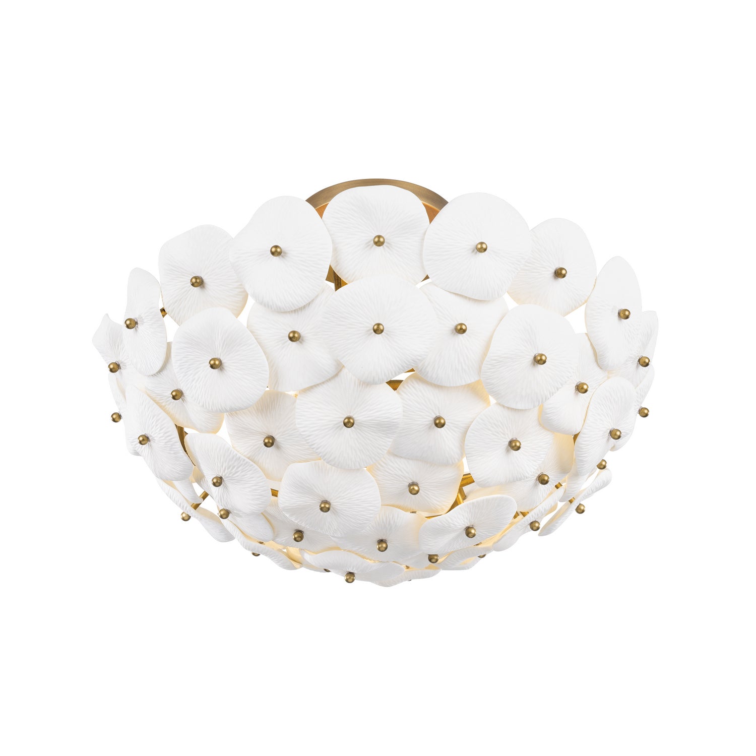 Metropolitan - N1823-732 - Three Light Semi-Flush Mount - Coastlyn - Legacy Brass