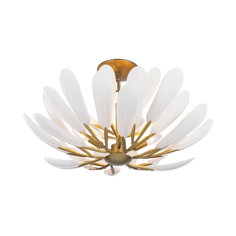 Metropolitan - N3424-870 - Four Light Semi-Flush Mount - Vellinor - Painted Legacy Brass