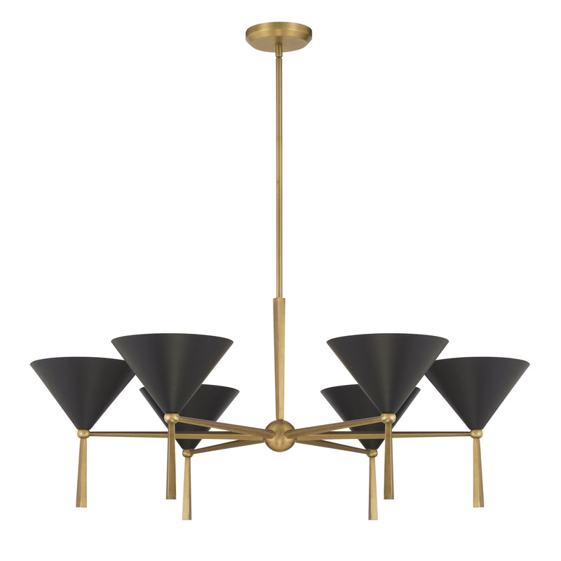 Minka-Lavery - 10316-855 - Six Light Chandelier - Cortan - Legacy Brass