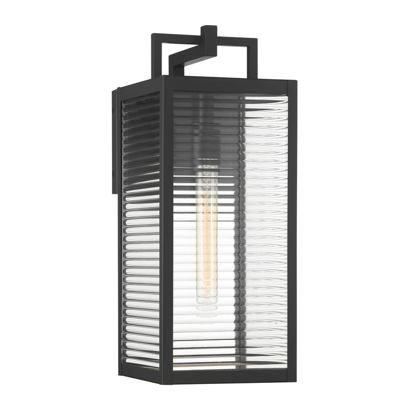 Minka-Lavery - 78202-899 - One Light Outdoor Wall Sconce - Edgewood - Dark Matte Black