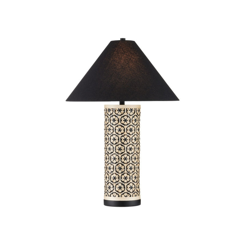 Currey and Company - 6000-1036 - One Light Table Lamp - Nebulon - Natural/Black