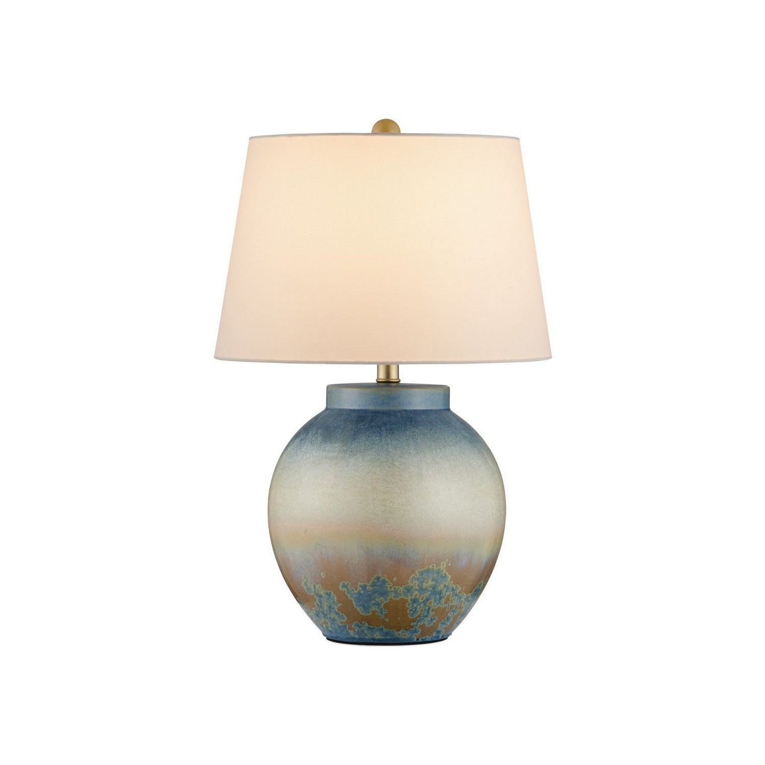 Currey and Company - 6000-1039 - One Light Table Lamp - Dawning - Yellow/Blue