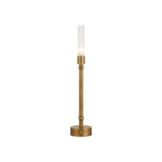 Currey and Company - 6700-0013 - One Light Table Lamp - Paseo - Polished Antique Brass/Frosted