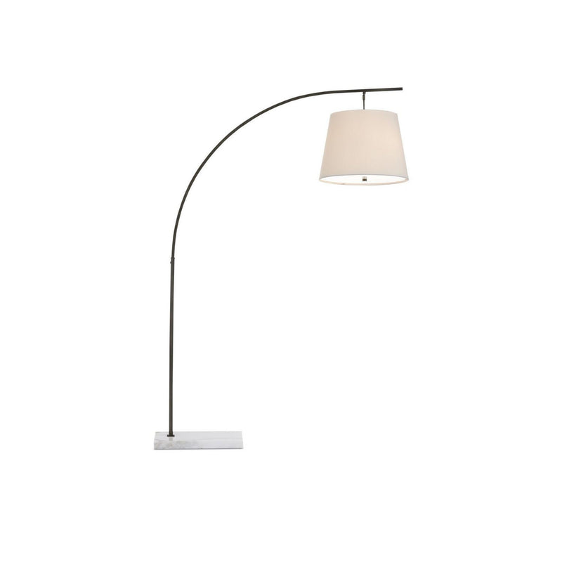 Currey and Company - 8000-0119 - Two Light Floor Lamp - Cloister - Oil Rubbed Bronze/White