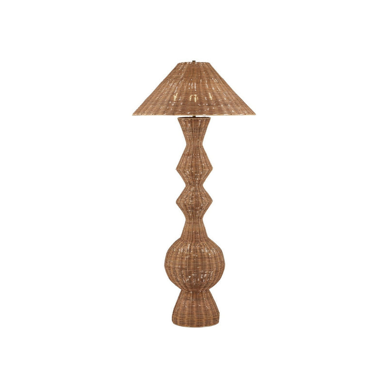 Currey and Company - 8000-0172 - Three Light Floor Lamp - Nirvana - Natural