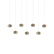 Currey and Company - 9000-1057 - Seven Light Pendant - Pepper - Nickel/Silver