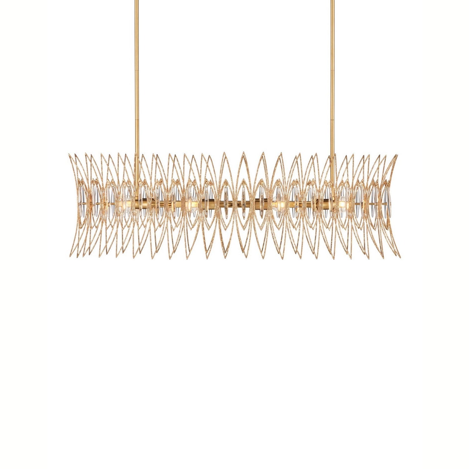 Currey and Company - 9000-1286 - Eight Light Chandelier - Marquise - Clear/Luxor Gold