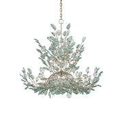 Currey and Company - 9000-1294 - 12 Light Chandelier - Baobab - Clear/Contemporary Silver Leaf/Contemporary Silver