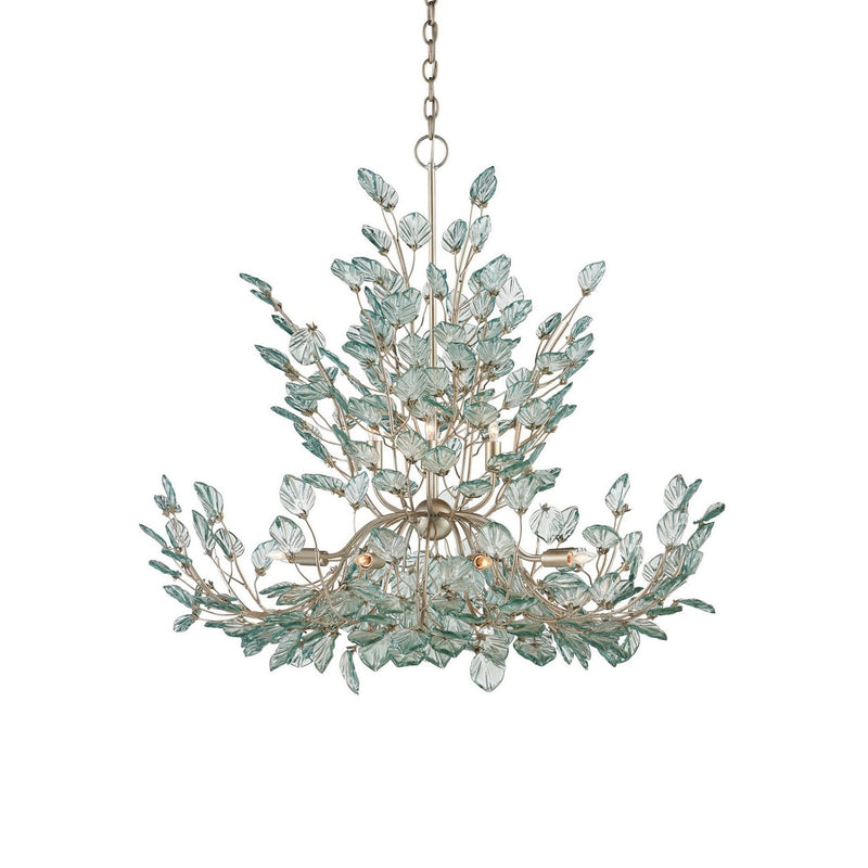 Currey and Company - 9000-1294 - 12 Light Chandelier - Baobab - Clear/Contemporary Silver Leaf/Contemporary Silver