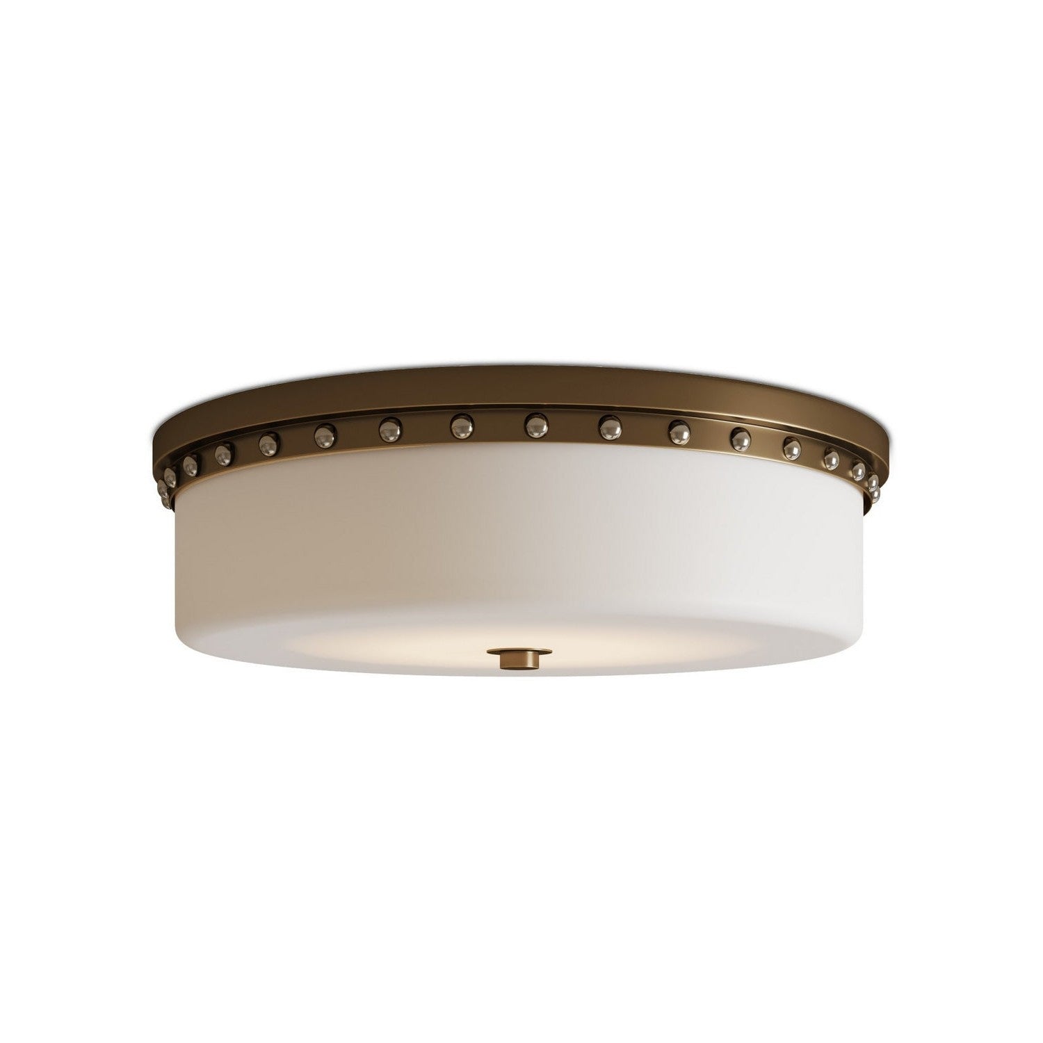 Currey and Company - 9999-0079 - LED Flush Mount - Barnabe - White/Antique Brass/Polished Nickel