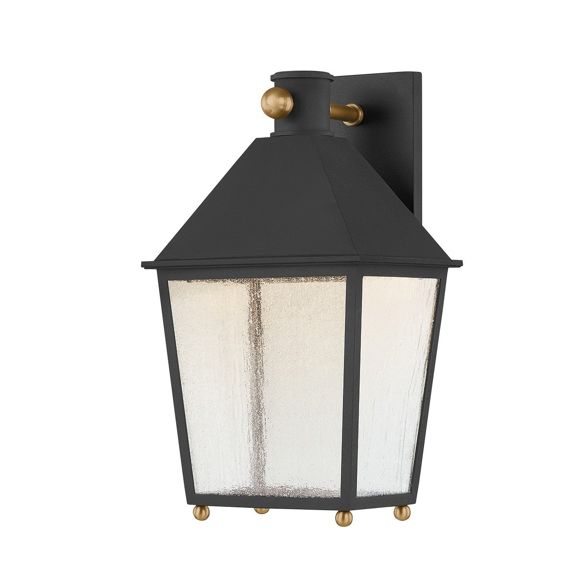 Troy Lighting - B5716-TBK/PBR - One Light Wall Sconce - Gladden - Texture Black